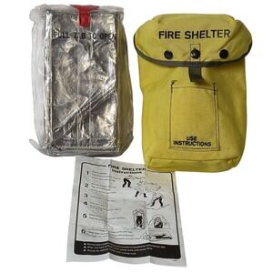 FSS Fire Shelter Case Clips Sealed Blanket Instructions Wildland Emergency 4/87